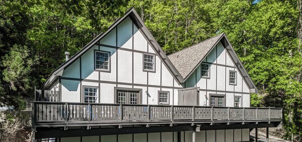Exterior - Two Homes • Sleeps 18 • Overlooks Downtown Helen • 2 Hot Tubs (Helen)