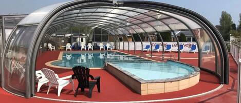 Indoor pool, a heated pool