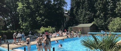 A heated pool