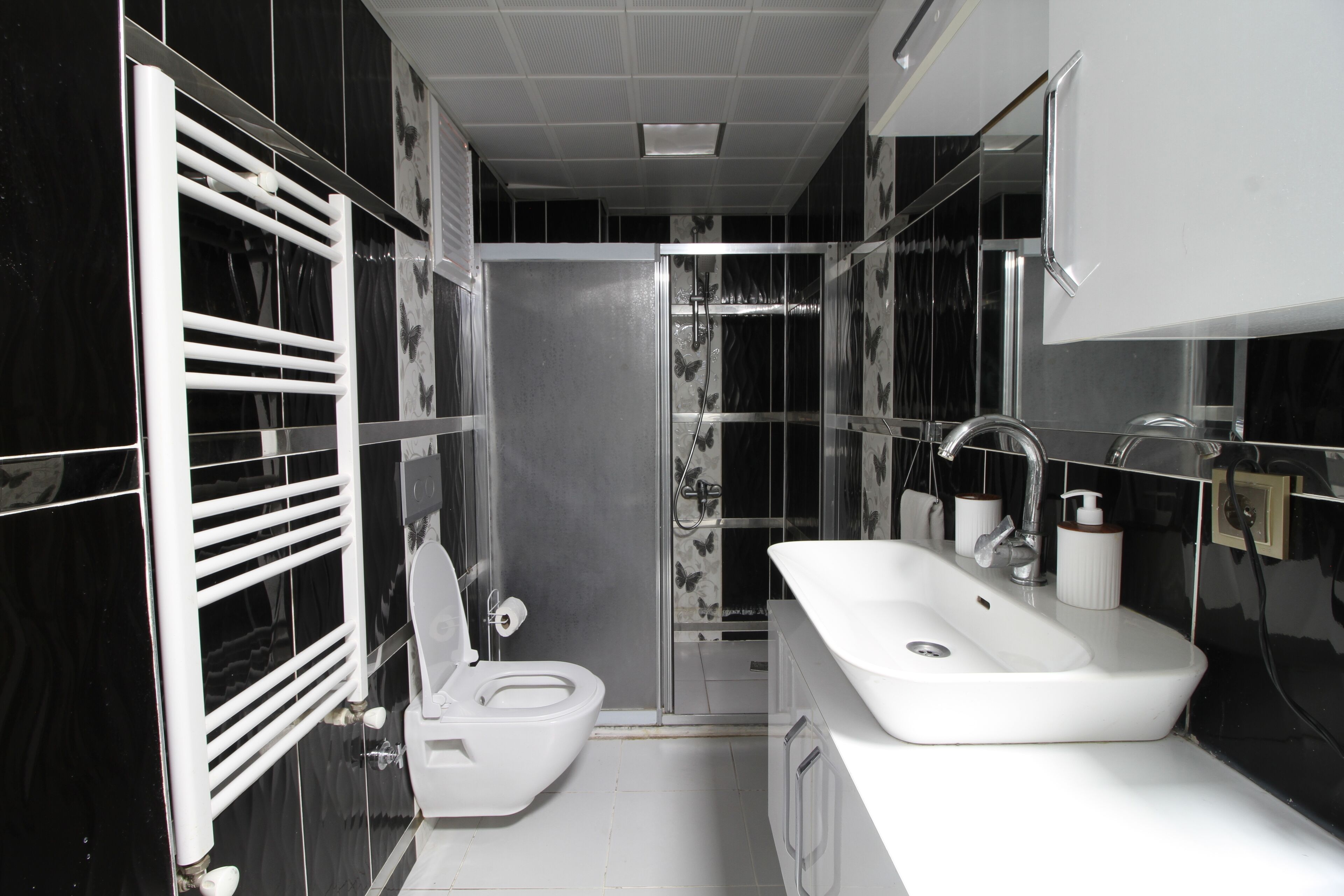 Standard Double Room, City View | Bathroom | Separate tub and shower, hair dryer, towels, soap