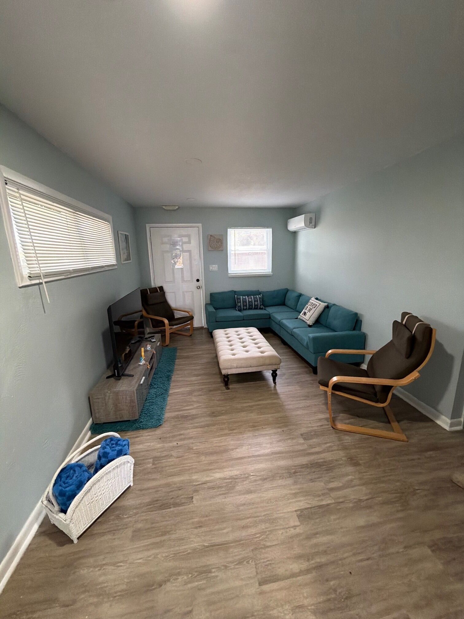 Deluxe-Haus, 2 Schlafzimmer, eigener Pool, am Strand | Wohnbereich
