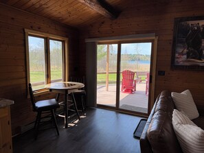 Living area - Charming 2-bedroom lake cabin in lovely Pequot Lakes (Pequot Lakes)