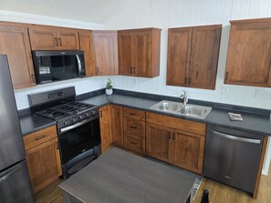 Microwave, oven, stovetop, dishwasher