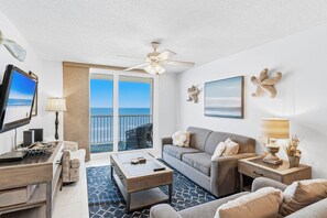TV - SC1-802 | Gulf-Front 3BR Condo • Direct Balcony Views (Indian Shores)