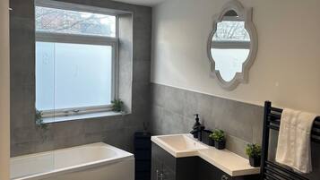 Towels, soap, toilet paper