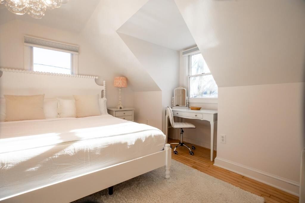 Blackout drapes, iron/ironing board, free WiFi