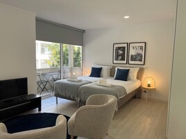 经典开间, 阳台 | 熨斗/熨衣板、免费 WiFi