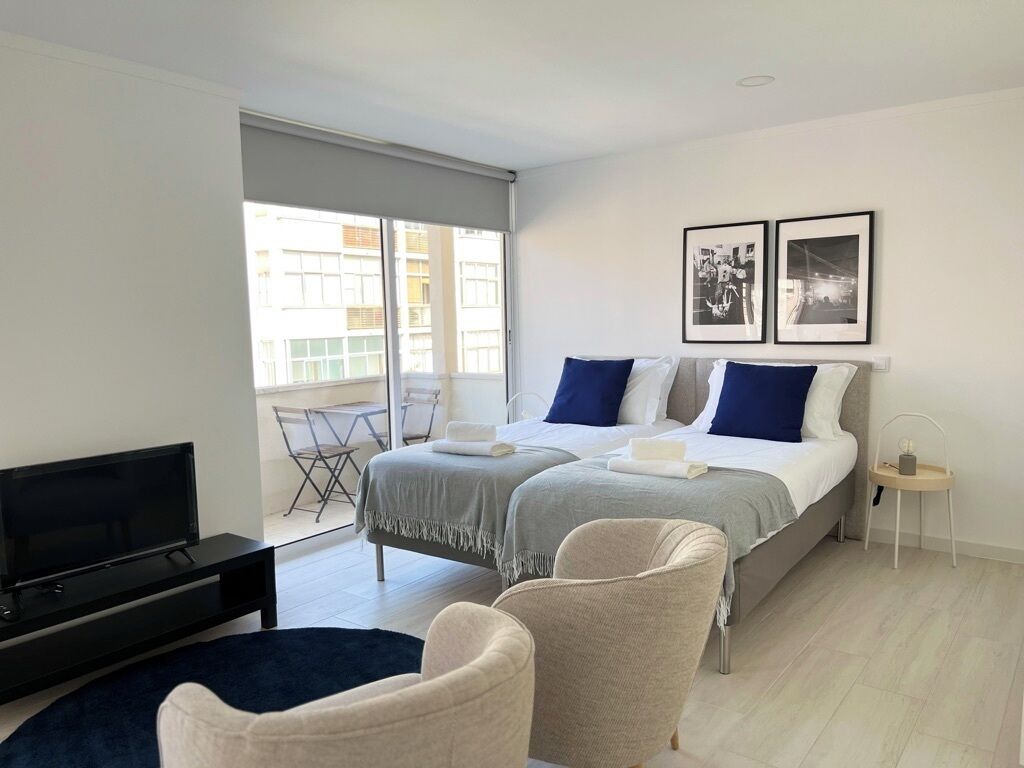 Classic-studio, parveke | Silitysrauta/-lauta, ilmainen Wi-Fi