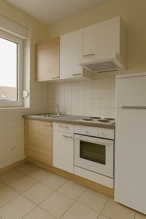 Private kitchen - Cozy 1-bedroom studio in beautiful Anderlecht with AC (Anderlecht)