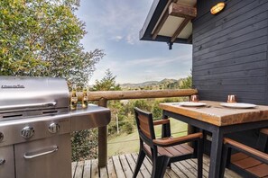 Cabaña, vistas a la montaña | Restaurante al aire libre