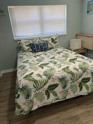 Desk, iron/ironing board, WiFi, bed sheets - Penguins on the Beach | 2BR Steps to Beach & Downtown w/pool | Unit G (Cocoa Beach)