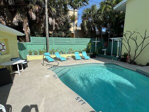 Pool - Penguins on the Beach | 2BR Steps to Beach & Downtown w/pool | Unit G (Cocoa Beach)