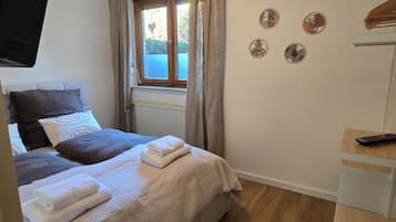 1 Schlafzimmer, Reisekinderbett, kostenloses WLAN, BettwÀsche