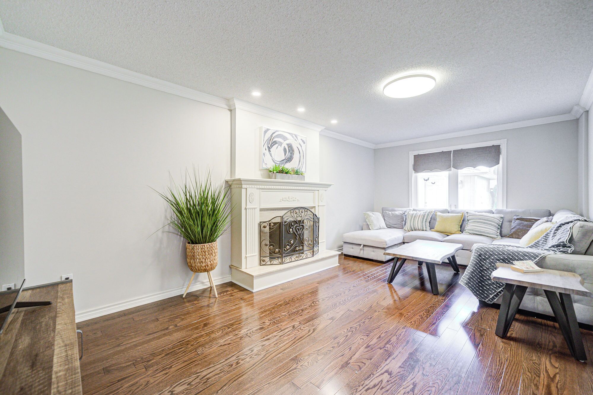 TV connectée, cheminée