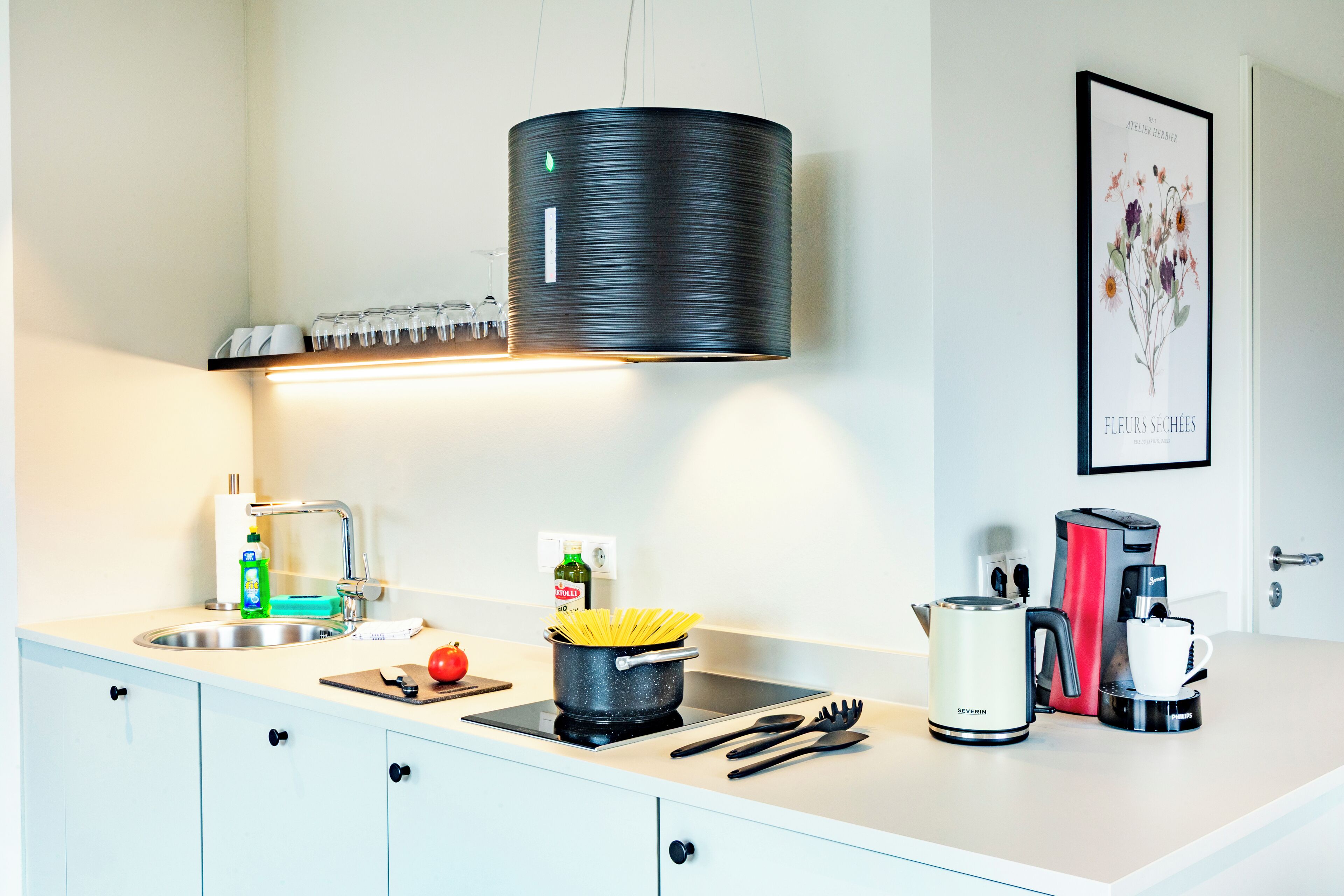Apartment XL | Eigene Küche | Kühlschrank, Mikrowelle, Herdplatte, Geschirrspüler