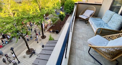 Downtown Condo w/ Balcony & Amazing view overlooking Main Street