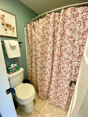 Haartrockner, Handtücher, Seife, Shampoo