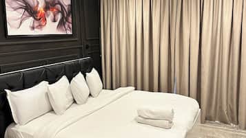 Luksusleilighet, 2 soverom, ikke-røyk, balkong | Skrivebord, skrivebord for bærbar PC og wi-fi (inkludert)