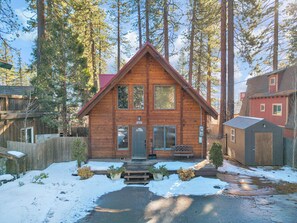 Exterior - Walk to Beach! Lakeview Cabin • Ski, Bike & Golf Nearby (Tahoe Vista)