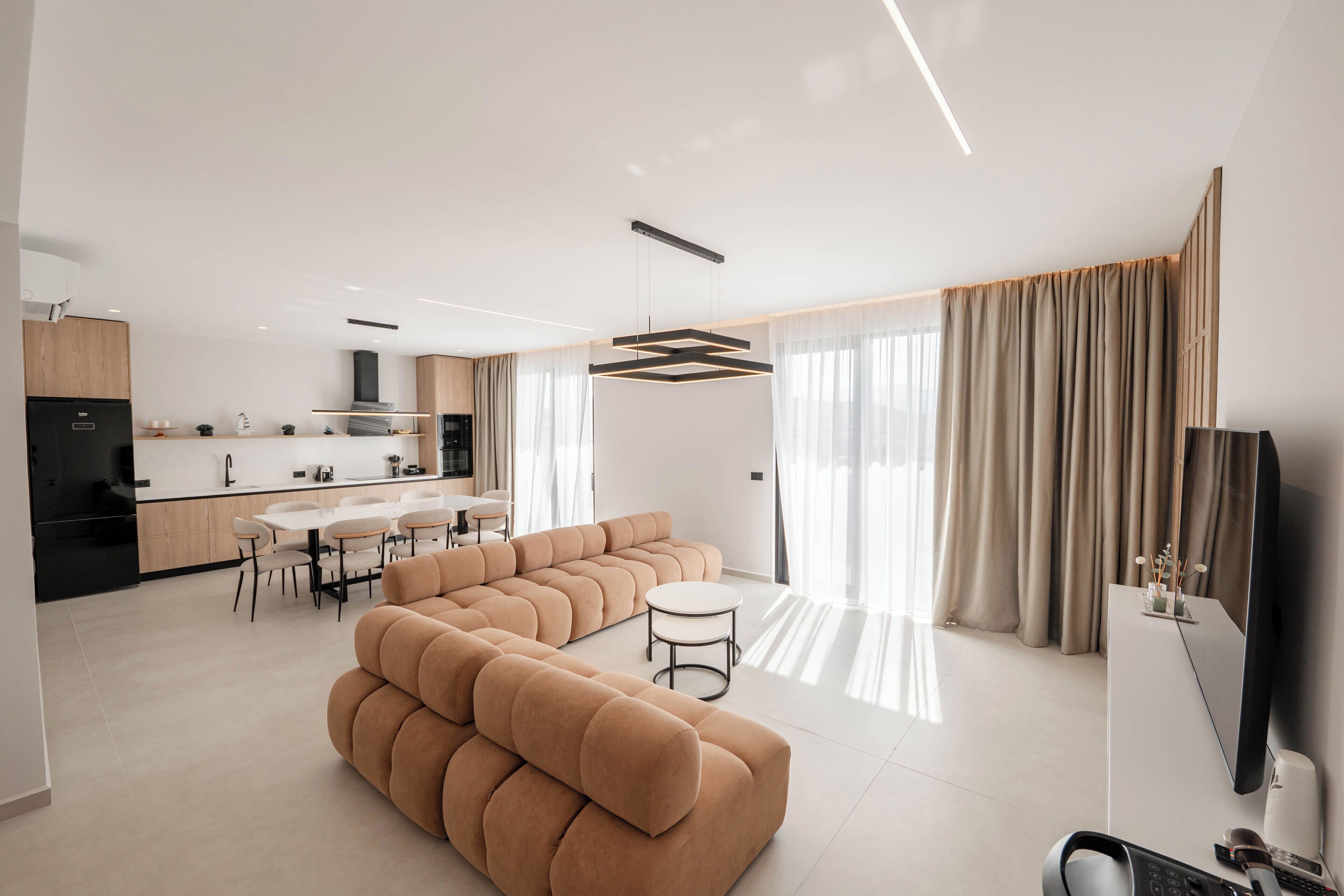 Villa Confort, balcon, vue piscine | Coin séjour