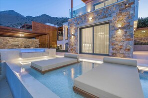 Terrace/patio - Zeus Luxury Villas (Villa Dia) (Ελουντα)
