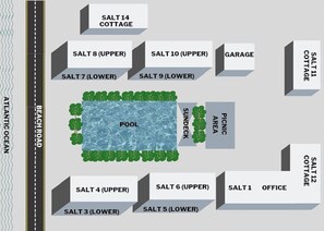 Majoituspaikan kartta