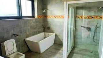 Free toiletries, hair dryer, towels, soap