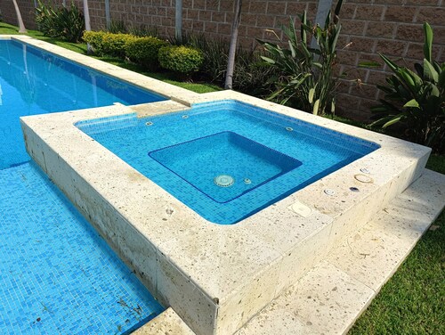 Weekend or vacation home, with pool and large garden.