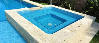 Weekend or vacation home, with pool and large garden.