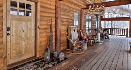 Ski-In/Ski-Out Log Cabin on Great Eastern Trail | Hot Tub, Sauna, Game Room