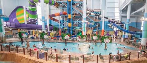 Indoor pool, a heated pool