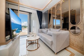 Apartment, 1 Bedroom, Smoking, Balcony | Living room - Apartment in Laguna Perfect Location (Choeng Thale)