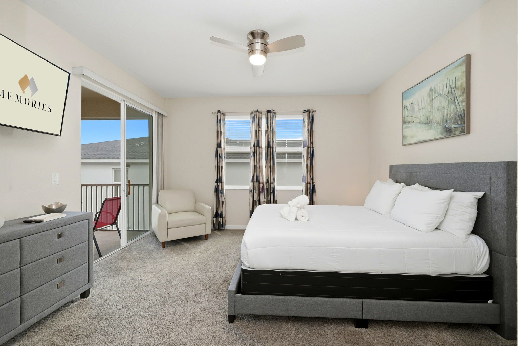 3 bedrooms, iron/ironing board, travel cot, WiFi