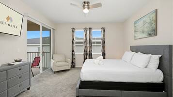 3 bedrooms, iron/ironing board, travel cot, WiFi