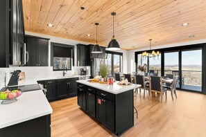 Fridge, microwave, oven, stovetop - Luxe Lodge with Indoor Pool, Views, and Games (Sevierville)