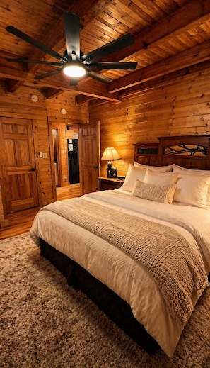 2 bedrooms, iron/ironing board, free WiFi, bed sheets - Gatlinburg Log Cabin • Hot Tub • Fireplace • Game Loft • EV • Pet friendly (Gatlinburg)
