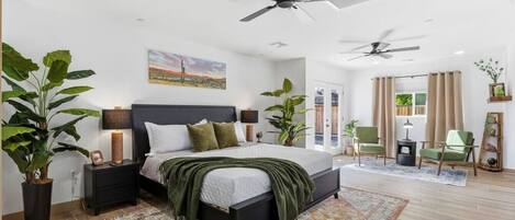 Iron/ironing board, travel crib, free WiFi, bed sheets