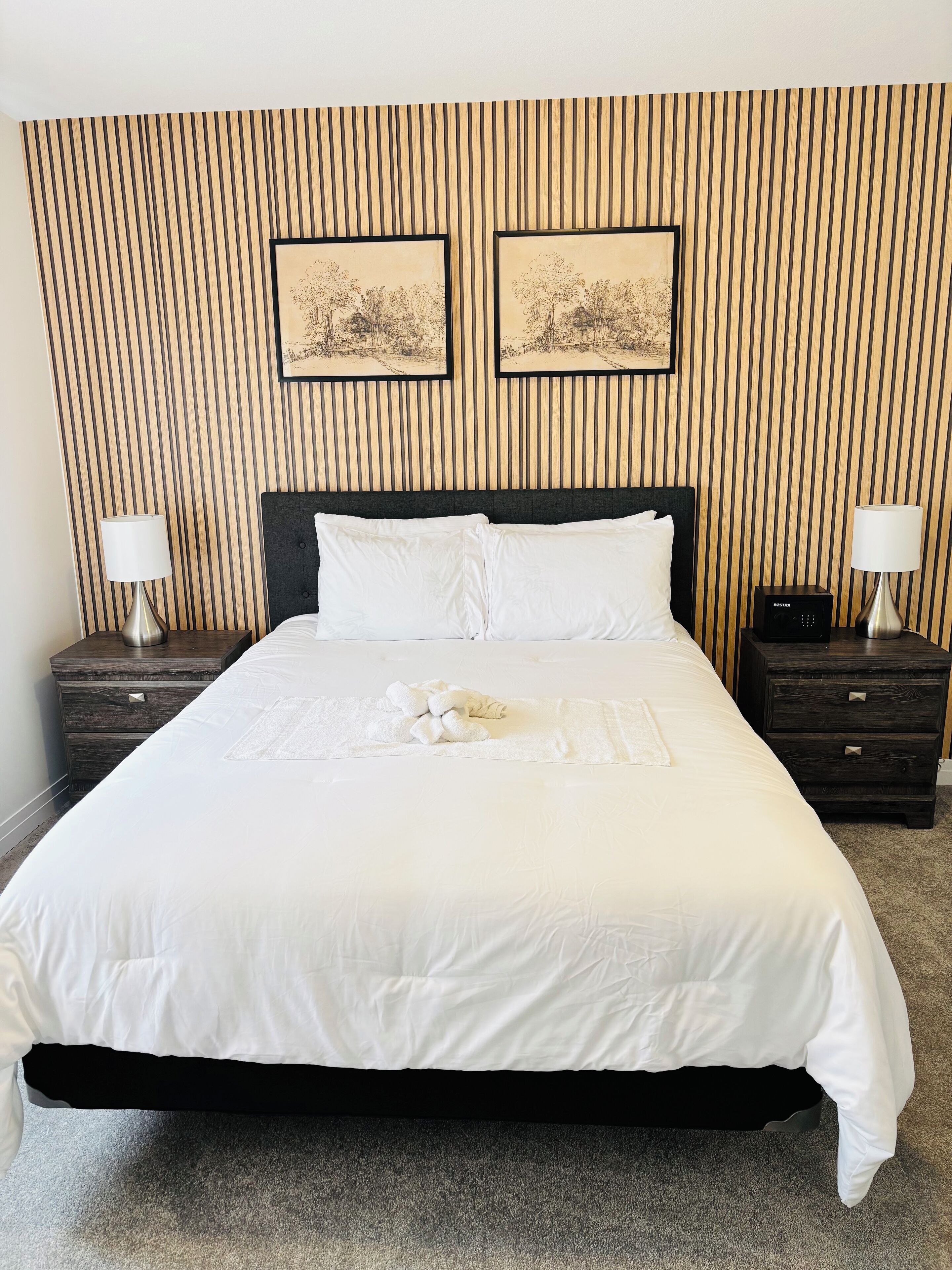 3 chambres, fer et planche à repasser, accès au Wi-Fi (inclus)