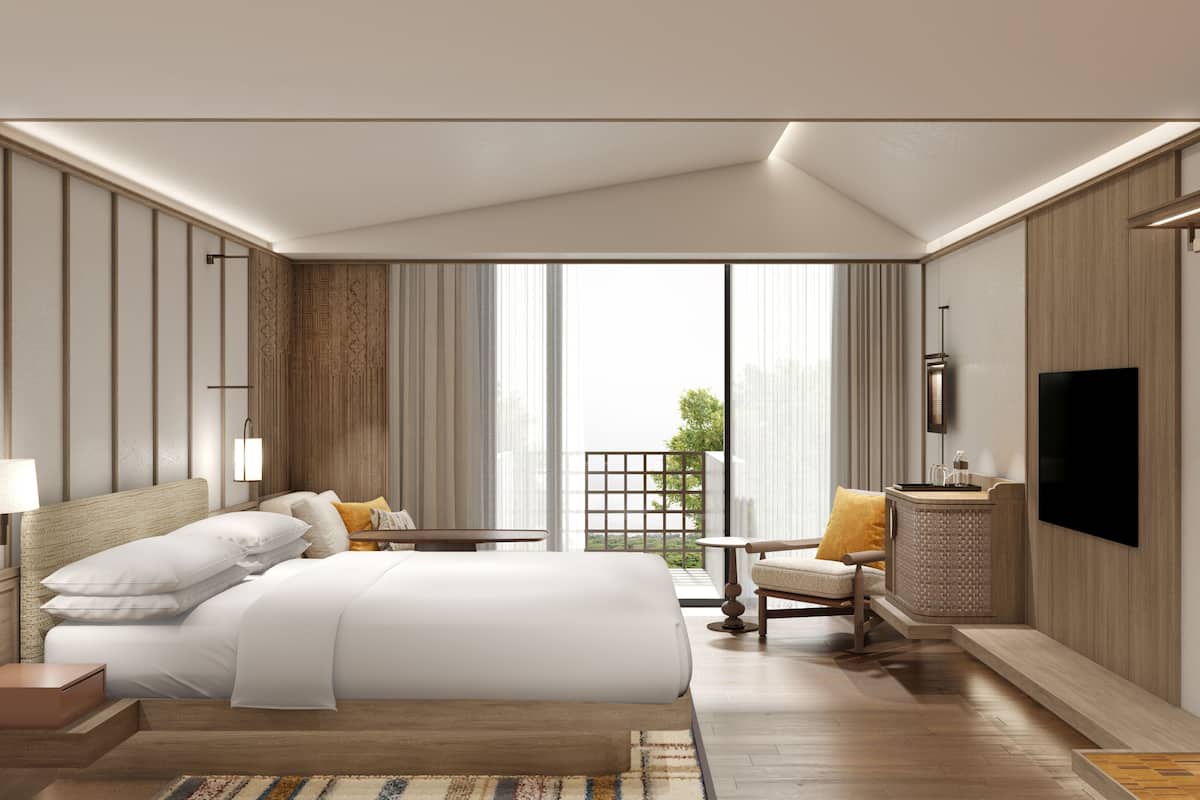 In-room safe, desk, laptop workspace, blackout curtains