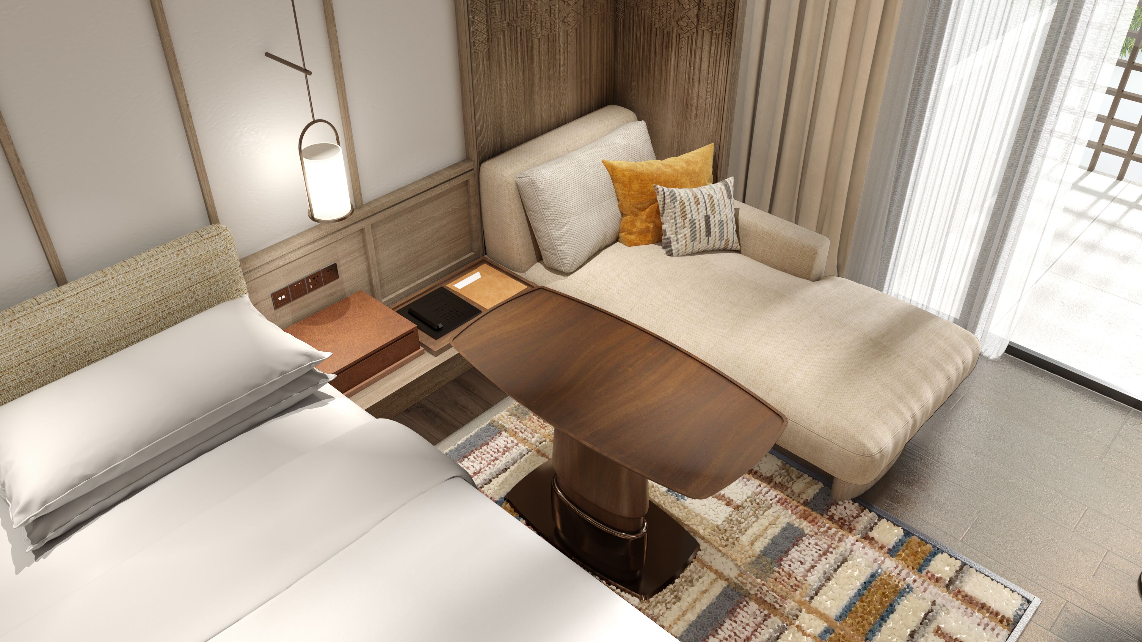 In-room safe, desk, laptop workspace, blackout curtains