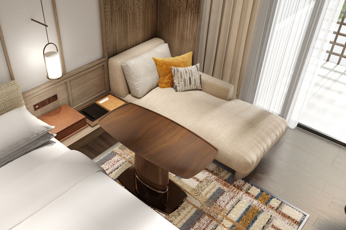 In-room safe, desk, laptop workspace, blackout curtains