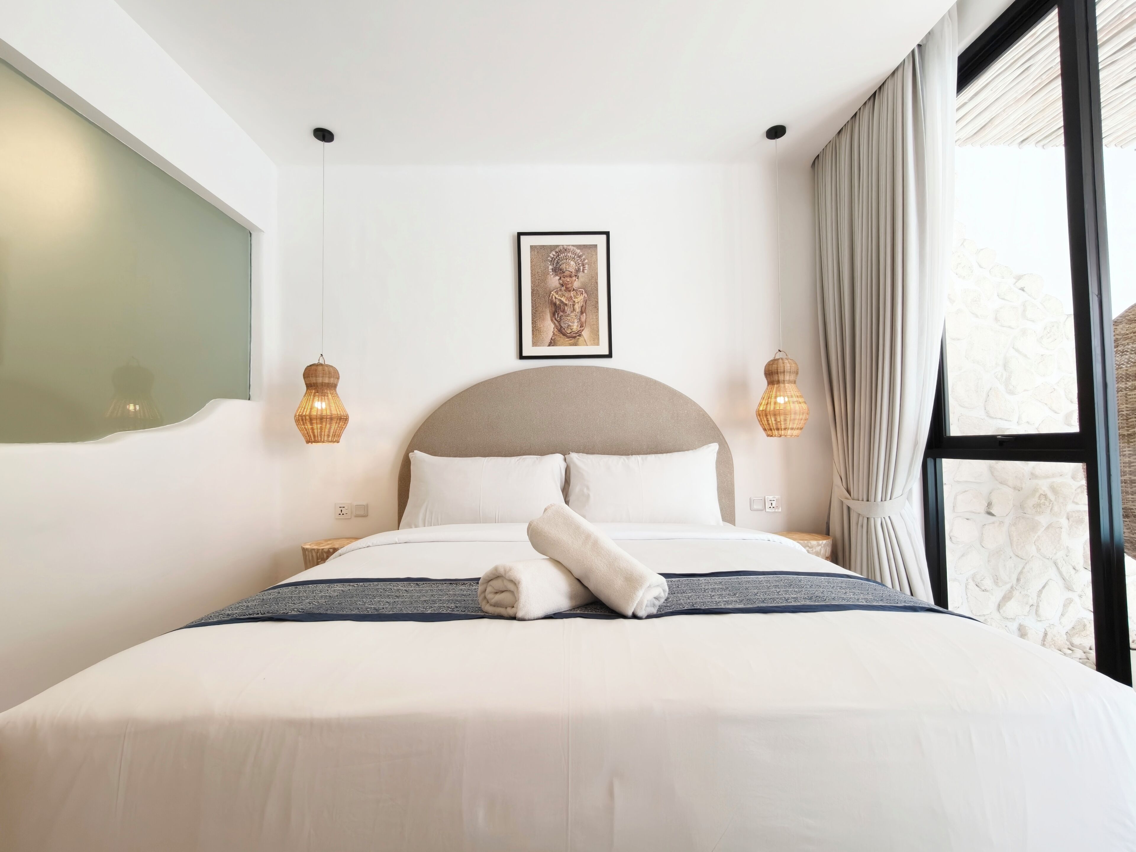 Villa, 2 Bedrooms, Patio, Pool View | Desk, laptop workspace, free WiFi