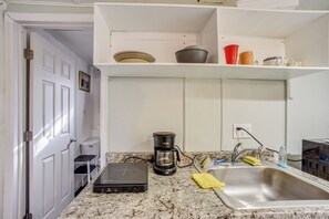 Fridge, microwave, stovetop, dishwasher - < 1 Mi to Downtown! Old North End Studio w/ Patio (Colorado Springs)