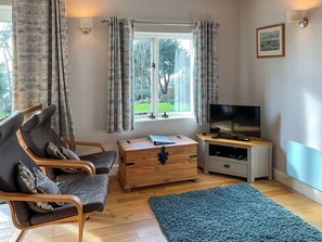 Televisie en een open haard