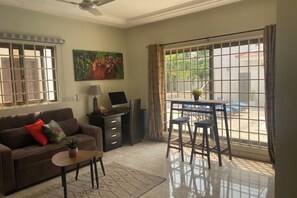 Living area - Sunrise & Sunset Kitchenette Villas – Chic Coastal Hideaway Surrounded by Nature (Prampram)