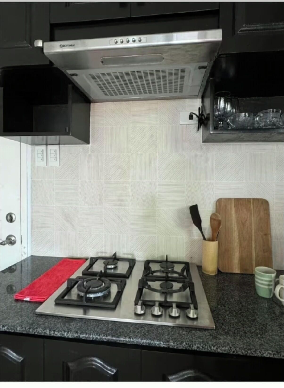 Mikrowelle, Herdplatte, Geschirrspüler