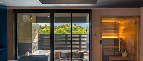 Deluxe Twin Room, Balcony, Mountain View | In-room safe, iron/ironing board, free WiFi