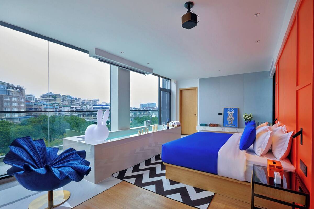 Suite monolocale Luxury | Tende oscuranti, ferro/asse da stiro, Wi-Fi gratuito