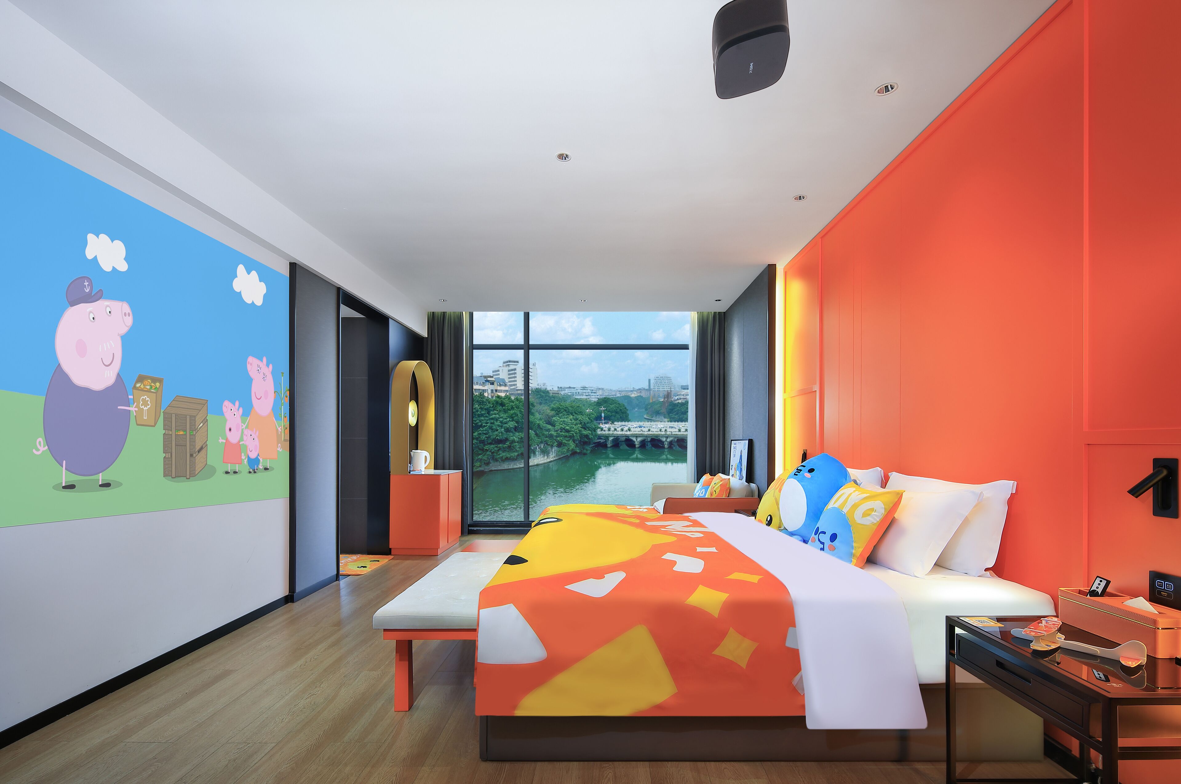 家庭雙床房, 河景 | 遮光窗簾/窗簾、熨斗/熨衫板、免費 Wi-Fi