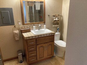 Towels, soap, toilet paper